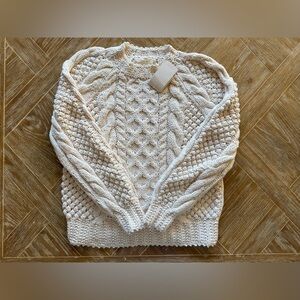 NWT Dôen Withrowe Ivory Sweater Size XS